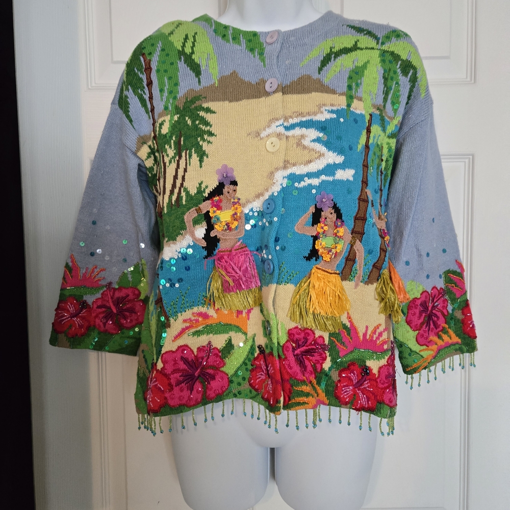 Tropical Themed Women's Cardigan